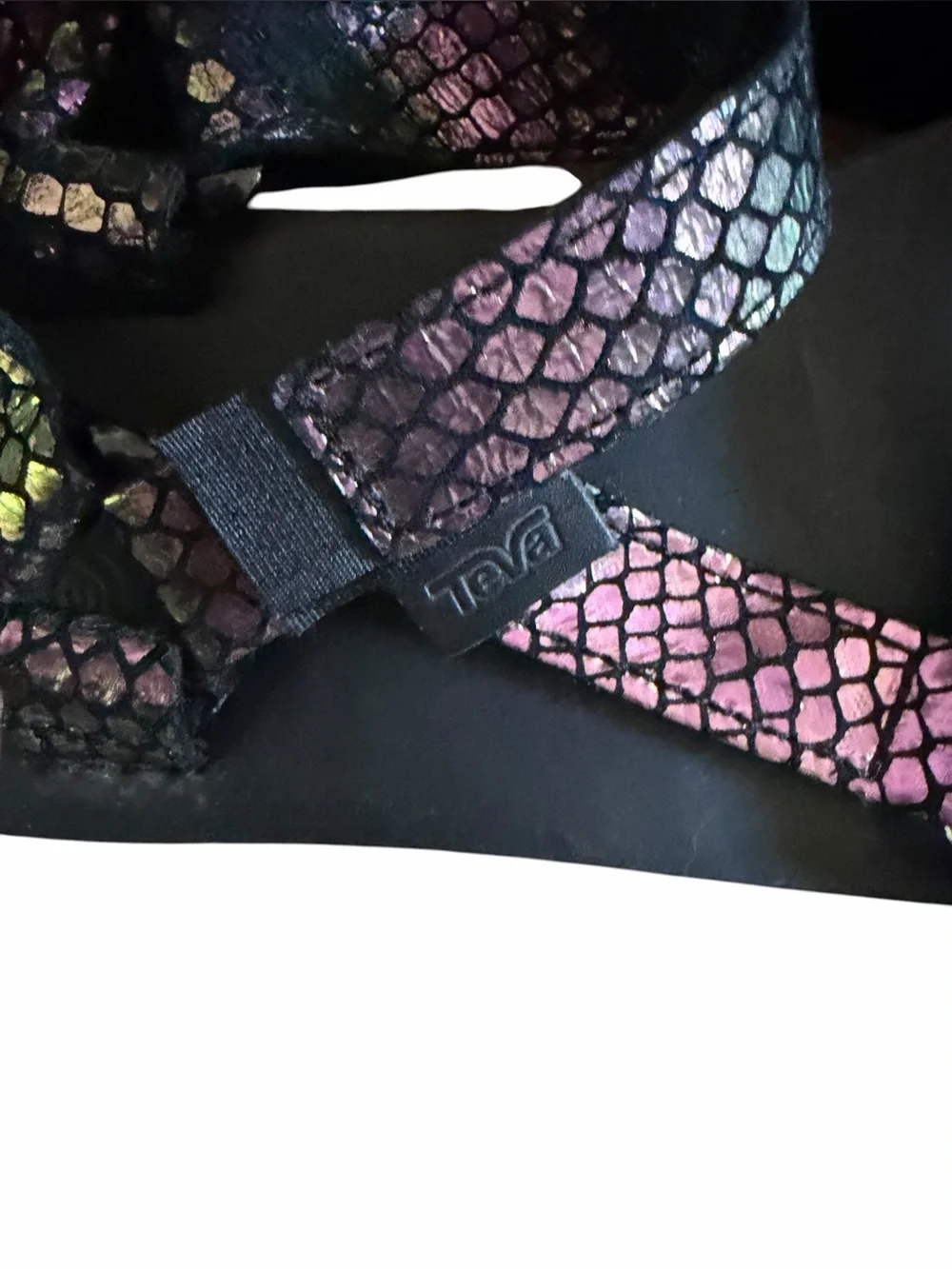 Teva Flatform Universal Iridescent Sandals size 7